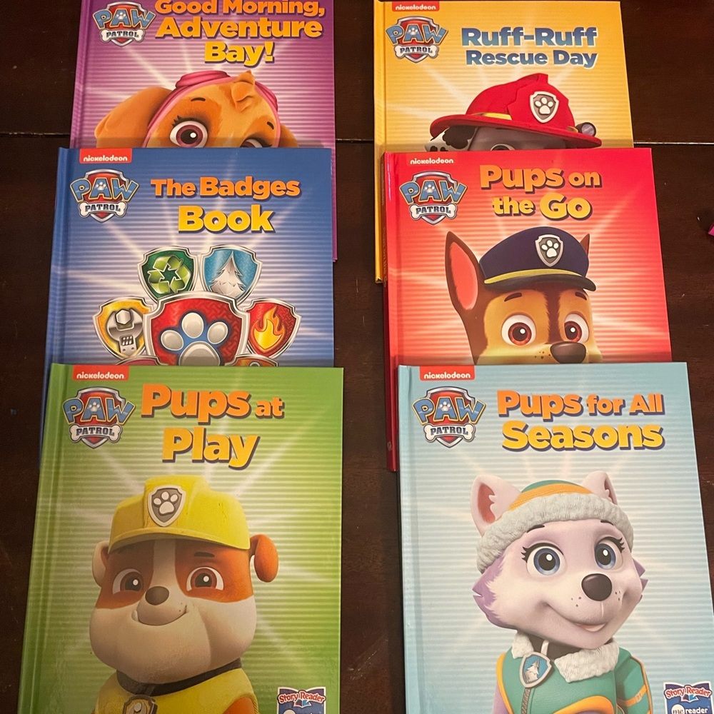 Paw Patrol set of books (6)